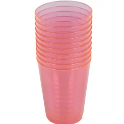 Gobelet plastique uni rose fuchsia x 10^Gifi Discount