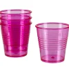 Gobelet plastique violet transparent x4^Gifi Best