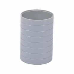 Sale Gifi Gobelet porte brosse à dents urban design strie gris