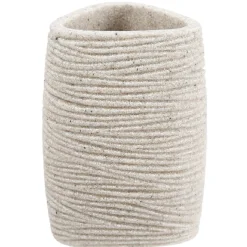 Clearance Gifi Gobelet salle de bain beige effet sable