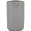 Outlet Gifi Gobelet salle de bain céramique uni gris
