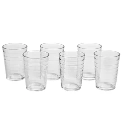 Gobelet strié en verre 20 cl x6^Gifi Best