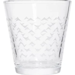 Gobelet verre motif triangulaire 25cl - x3^Gifi Clearance