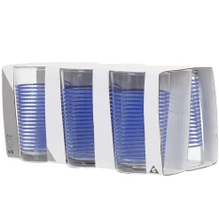 Gobelet verre rayé multicolore assorti x6^Gifi Hot