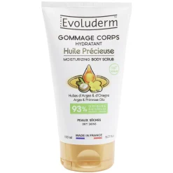 Hot Gifi Gommage corps hydratant Evoluderm huile précieuse Argan Onagre 150ml