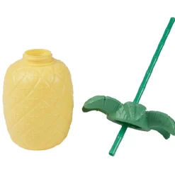 Gourde plastique et paille ananas^Gifi Clearance
