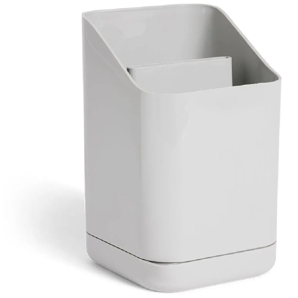 Égoutoir à couverts et ustensiles plastique gris - 11x11xH17cm^Gifi Discount