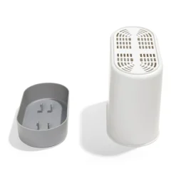 Égouttoir à couverts plastique gris 17,3x17,3xH9,2cm^Gifi Online