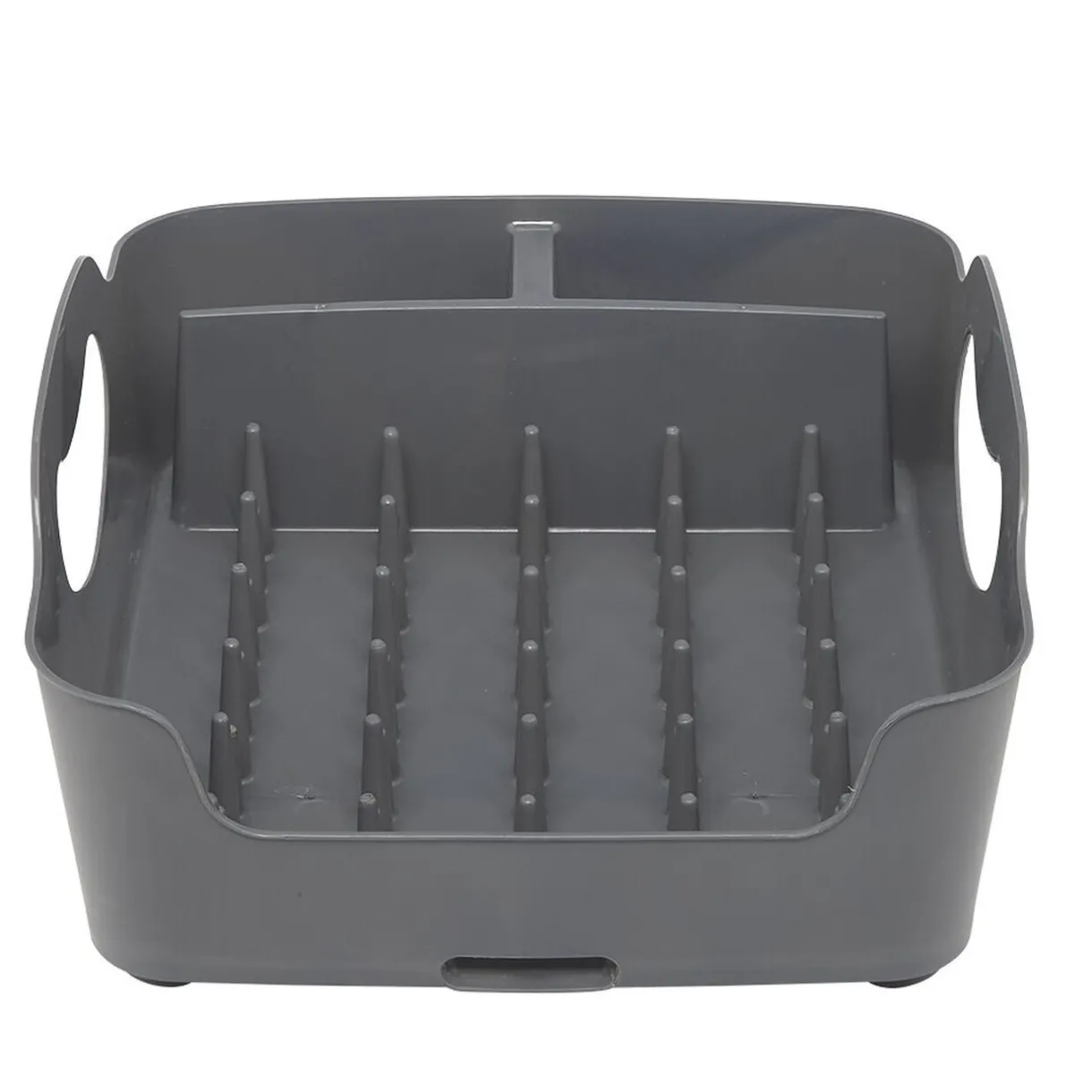 Égouttoir à vaisselle 3 compartiments gris foncé^Gifi Sale