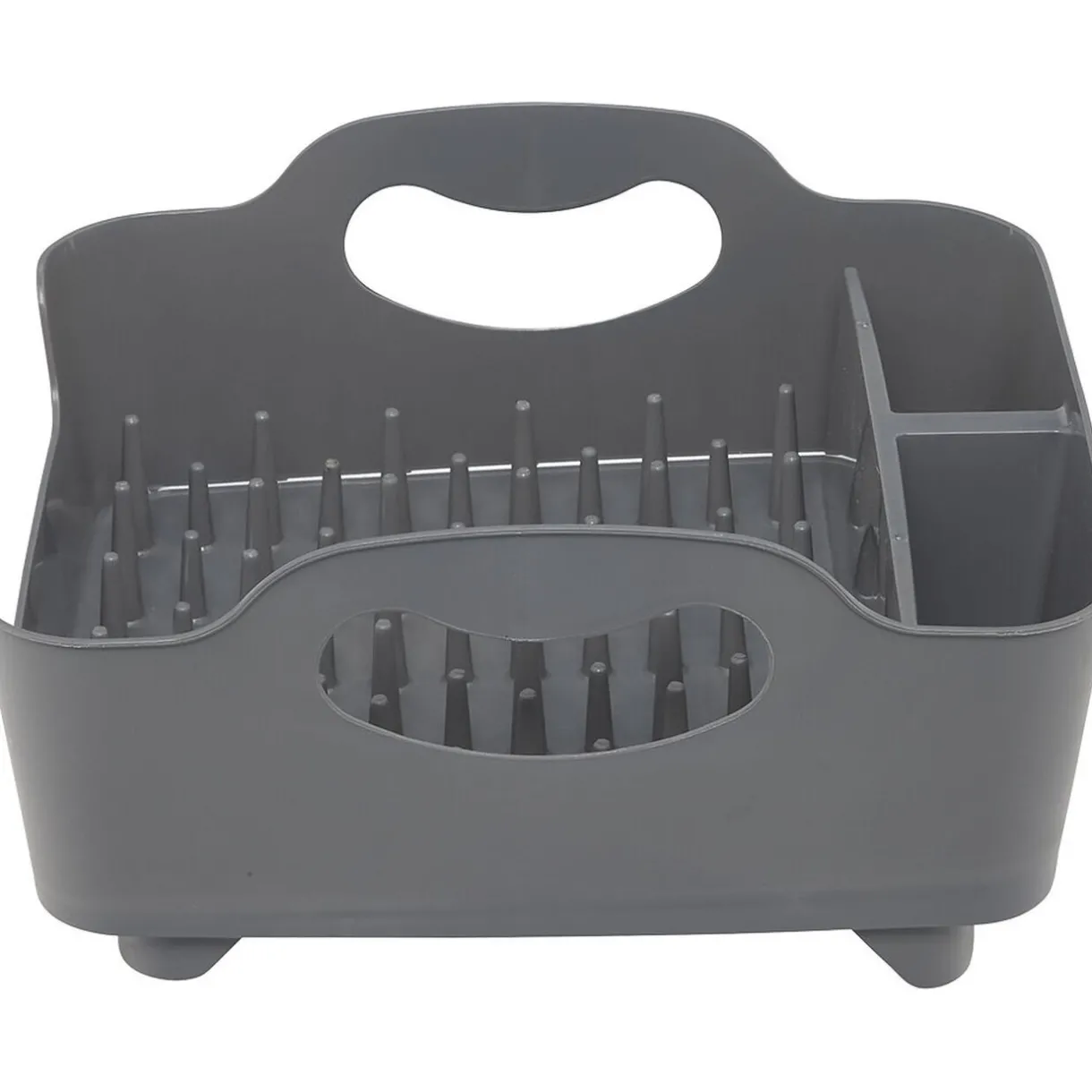 Égouttoir à vaisselle 3 compartiments gris foncé^Gifi Sale