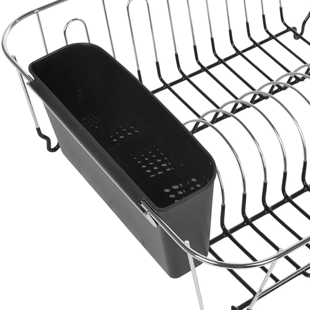 Égouttoir à vaisselle gris et noir^Gifi Discount