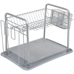 Égouttoir à vaisselle métallique gris^Gifi