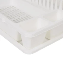 Égouttoir avec plateau blanc^Gifi Outlet