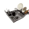 Égouttoir pliable gris 35x30/50xH7 cm^Gifi Sale