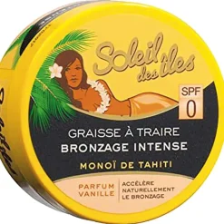 Best Gifi Graisse à traire bronzage intense Monoï de Tahiti parfum coco SPF0