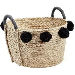 Rangement|Gifi Grande panière en osier à pompons
