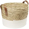 Rangement|Gifi Grande panière tressée en jonc et coton