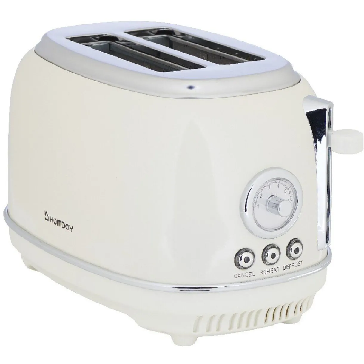 Grille pain Homday retro blanc crème^Gifi Clearance