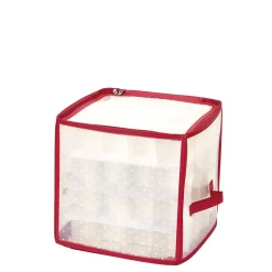 Rangement|Gifi Housse de rangement compartimentée pour 64 boules de Noël