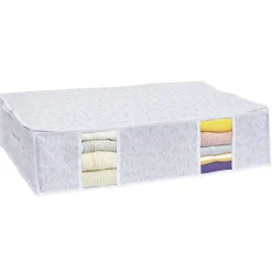 Rangement|Gifi Housse de rangement dessous de lit Blanc - L65 x l45 x H15,5 cm