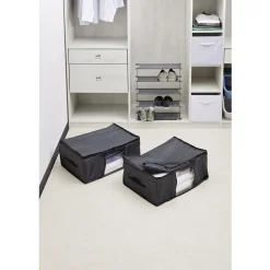 Rangement|Gifi Housse de rangement noire x2