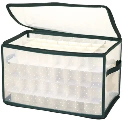 Rangement|Gifi Housse de rangement pour boules de Noël 128 emplacements
