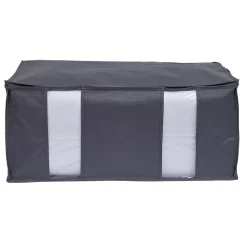 Entretien Du Linge|Gifi Housse de rangement pour vêtements Gris - L65 x l45 x H27 cm
