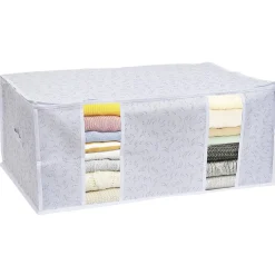 Entretien Du Linge|Gifi Housse de rangement pour vêtements Blanc - L65 x l45 x H27 cm