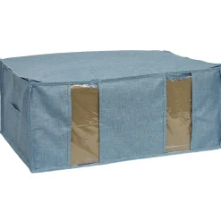 Entretien Du Linge|Gifi Housse de rangement pour vêtements Bleu - L65 x l45 x H27 cm