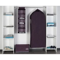 Rangement|Gifi Housse de rangement vêtements violette