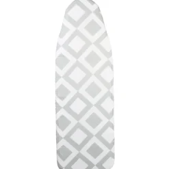 Entretien Du Linge|Gifi Housse de table à repasser design graphique blanc gris 135x45 cm