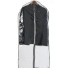 Rangement|Gifi Housse pour vêtements transparent bord gris x3