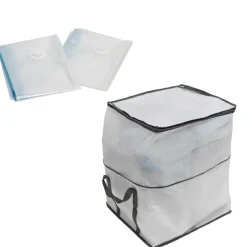 Rangement|Gifi Housse sous vide taille M x2 avec housse de rangement tissus