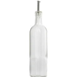 Huilier en verre avec bouchon inox^Gifi