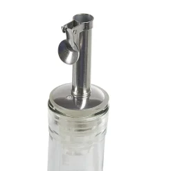 Huilier en verre avec bouchon inox^Gifi