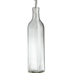 Huilier en verre avec bouchon inox^Gifi Outlet