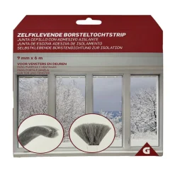 Nettoyage Et Entretien|Gifi Joint brosse adhésif d'isolation pour porte et fenêtre 9mmx6m blanc
