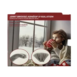 Nettoyage Et Entretien|Gifi Joint brosse adhésif d'isolation pour porte et fenêtre 9mmx6m blanc