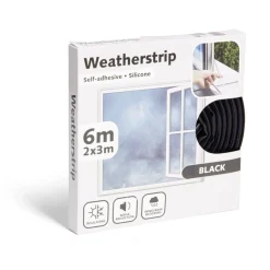 Nettoyage Et Entretien|Gifi Joint d'isolation adhésif silicone plat pour porte et fenêtre 6m noir