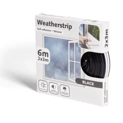 Nettoyage Et Entretien|Gifi Joint d'isolation adhésif silicone plat pour porte et fenêtre 6m noir