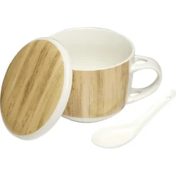 Jumbo en faïence avec couvercle et cuillère^Gifi Outlet