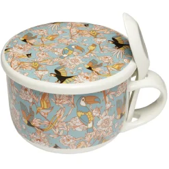 Jumbo en faïence avec couvercle et cuillère^Gifi Outlet