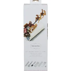 Kit bûche de Noël forme traîneau en vol^Gifi New