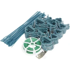 Hot Gifi Kit d'accroche pour guirlandes 71 pièces vert