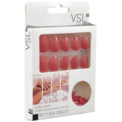 Sale Gifi Kit de faux ongles couleur corail
