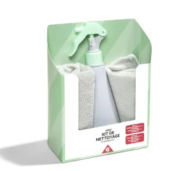 Nettoyage Et Entretien|Gifi Kit de nettoyage bouteille Ø7xH20cm avec 2 torchons 48x39cm et 30x30cm