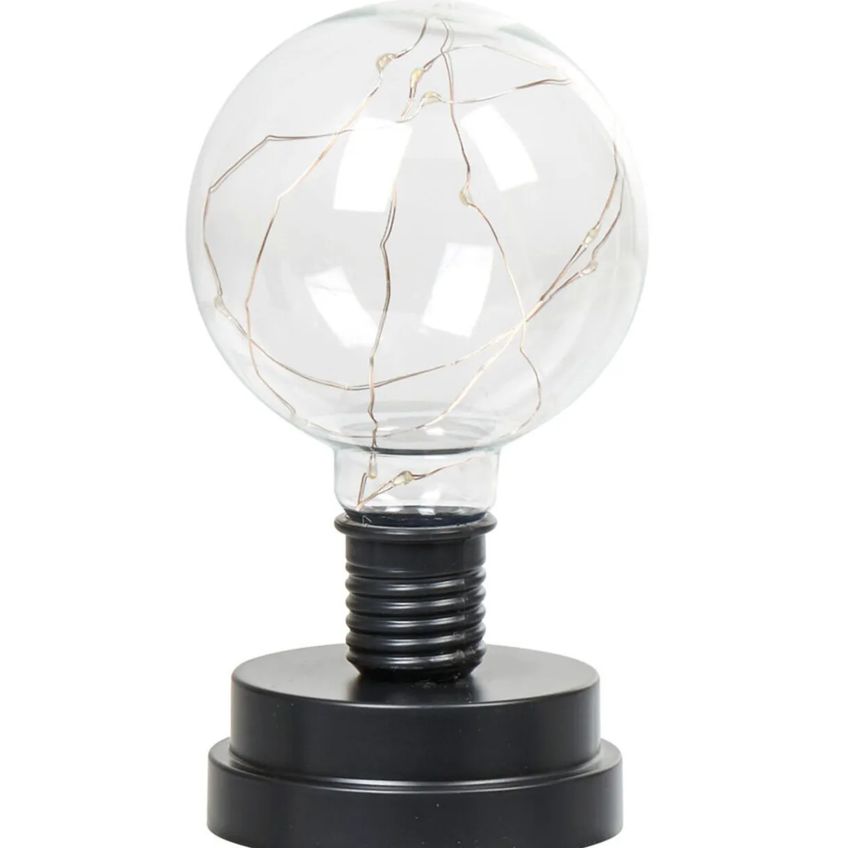 Hot Gifi Lampe ampoule transparent et noir