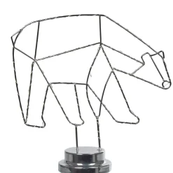 Best Gifi Lampe déco torsadé banquise forme ours fer