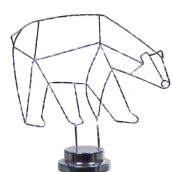 Best Gifi Lampe déco torsadé banquise forme ours fer