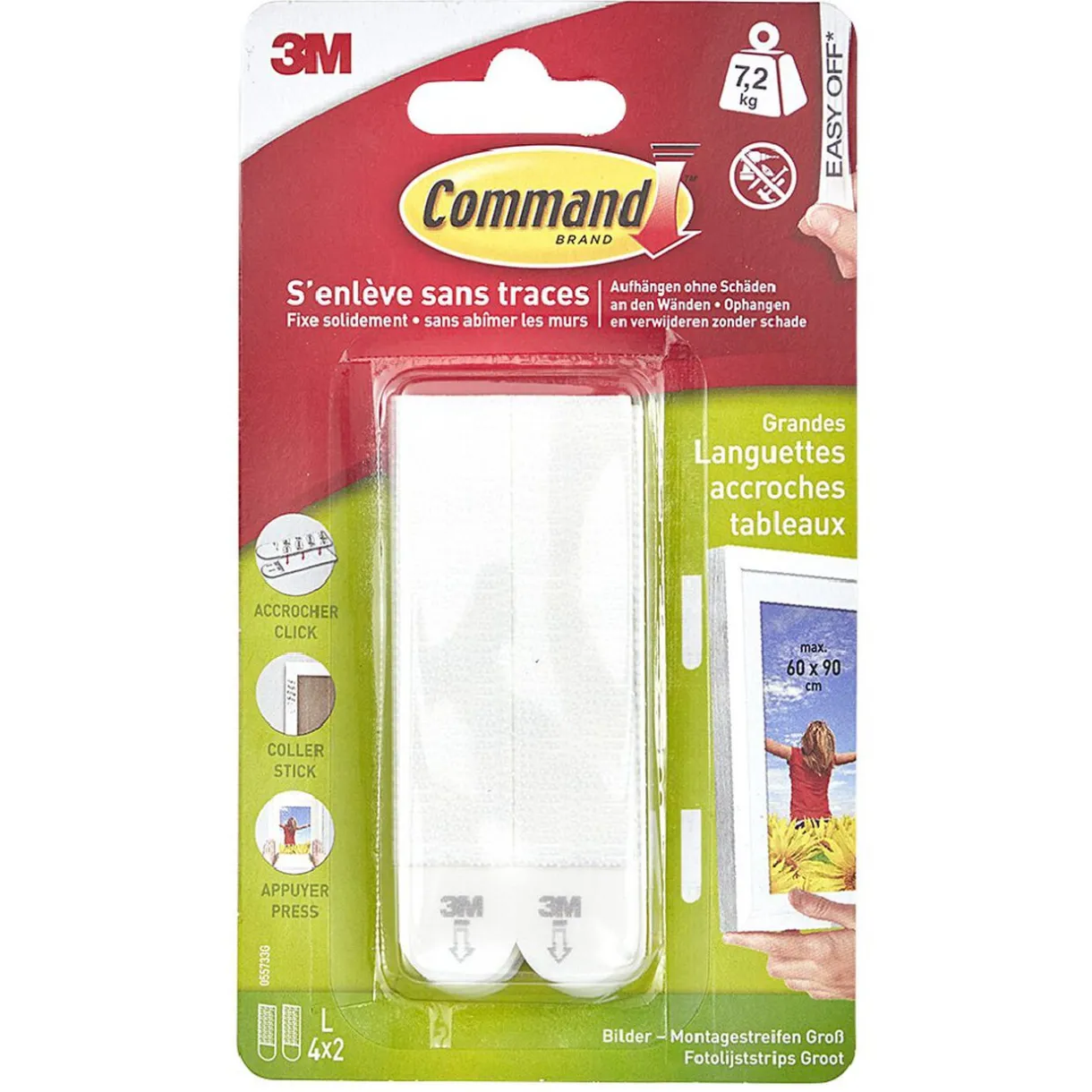 Clearance Gifi Languette de fixation pour cadre ou tableau grand modèle 4x2